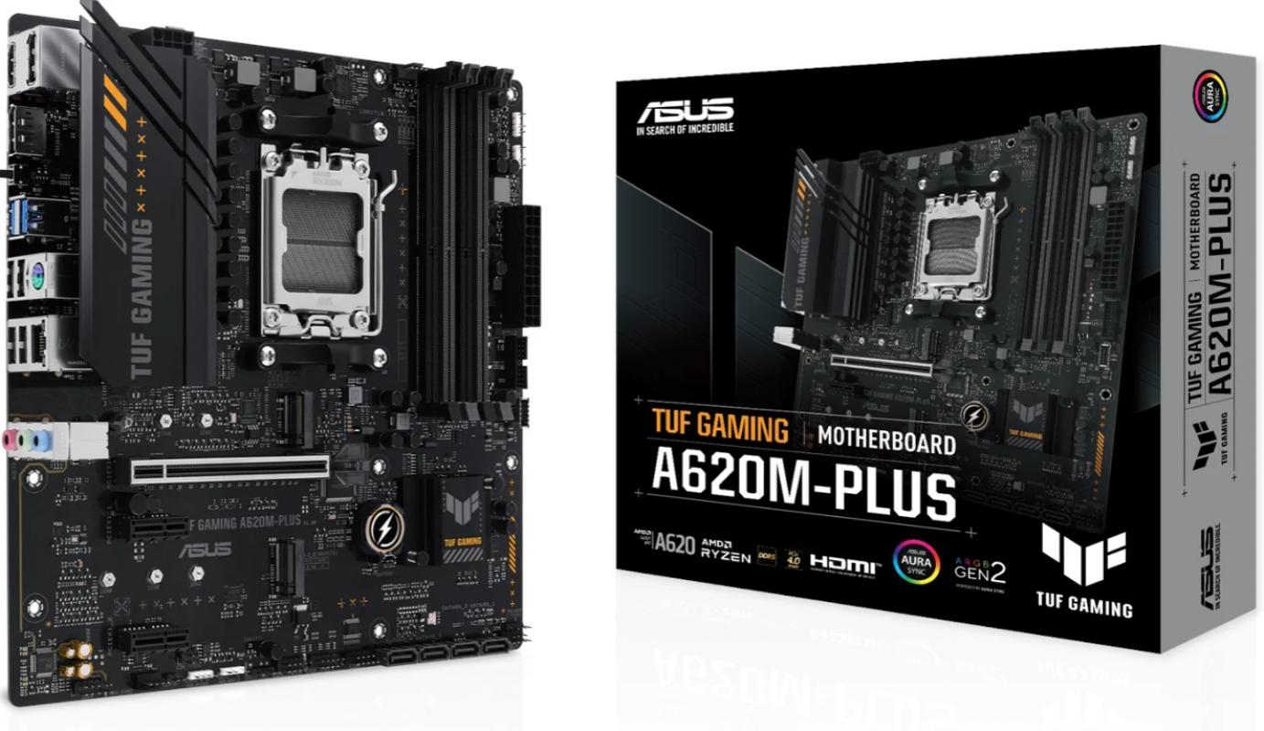 Asus%20TUF%20GAMING%20A620M-PLUS%206400mhz(OC)%20RGB%20M.2%20AM5%20mATX%20DDR5%20Anakart