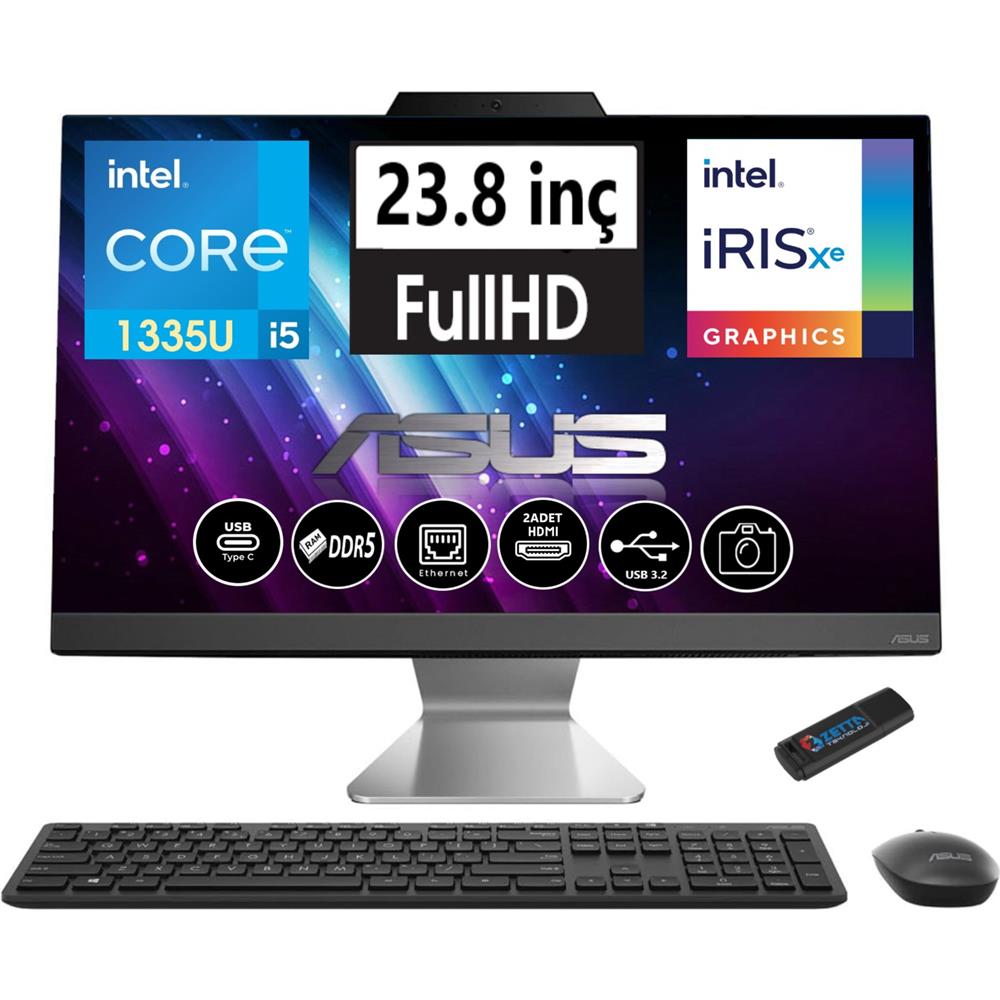 Asus%20A3402WBAK-I58512B0D%20Intel%20Core%20I5-1335U%208GB%20512GB%20SSD%2023.8%20Freedos%20All-In-One%20Pc