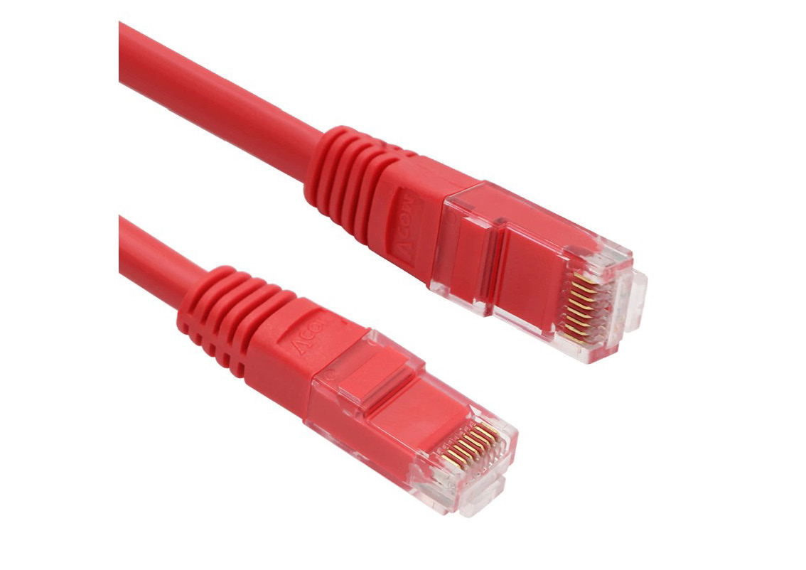 Vcom%20NP611B-R-3.0%20Cat6%203.0MT%20Kırmızı%20Utp%20Patch%20Kablo