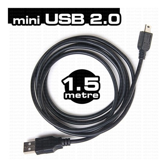 Dark%20%20DK-CB-USB2MINIL150Mini%20USB%202.0%201.5m%20Şarj%20ve%20Data%20Kablosu