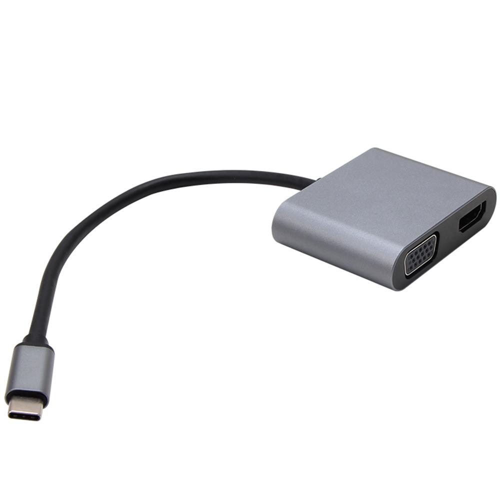 Vcom%20CU4512%20Type-C%20To%20Hdmi+Vga+Usb2.0+%20Type-C%20Çevirici