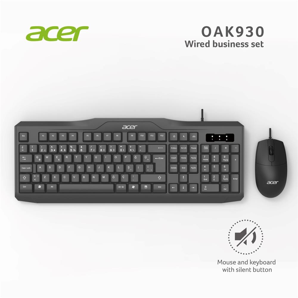 Acer%20OAK-930%20Kablolu%20Sessiz%20Tuşlu%20%20Klavye%20Moue%20Set%20Siyah%20(Klavye%201,40Cm-Mouse%201.60Cm%20Kablo)