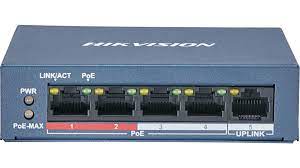 Hikvision%20DS-3E0105P-E-M(B)%204%20PORT%2010-100%204%20PORT%20POE%2035W%20Yönetilemez%20Switch