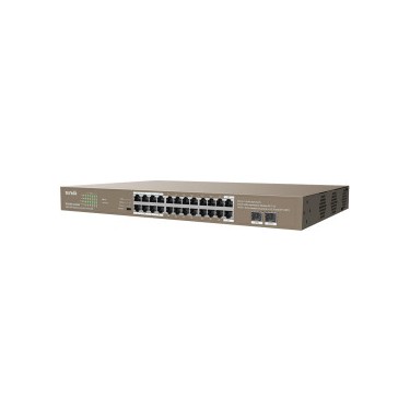 Tenda%20TEG1126P-24-410W%2024%20Port%20Poe+%2010-100-1000%202%20Port%20SFP%20Switch%20Çelik%20Kasa%20Rack%20Mount