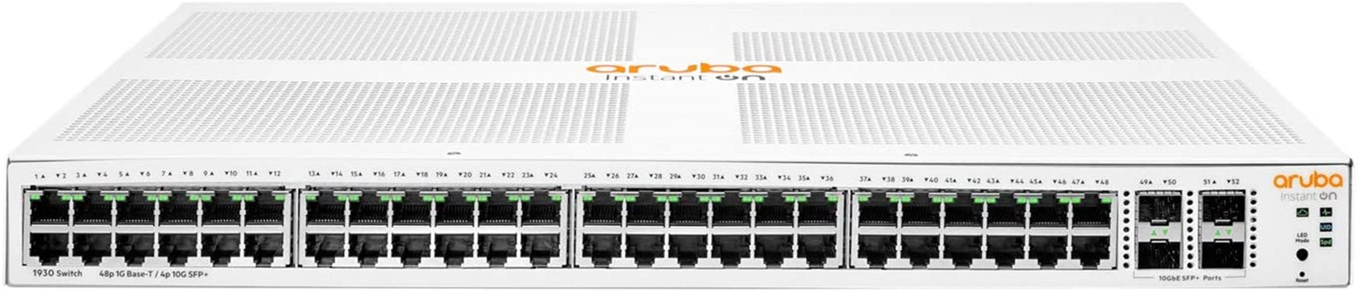 HP%20Aruba%20ION%20JL686B%201930%2048%20PORT%20GIGABIT+4X10GB%20SFP%20YÖNETİLEBİLİR%20L2+%20RACKMOUNT%20370W%20POE%20SWITCH