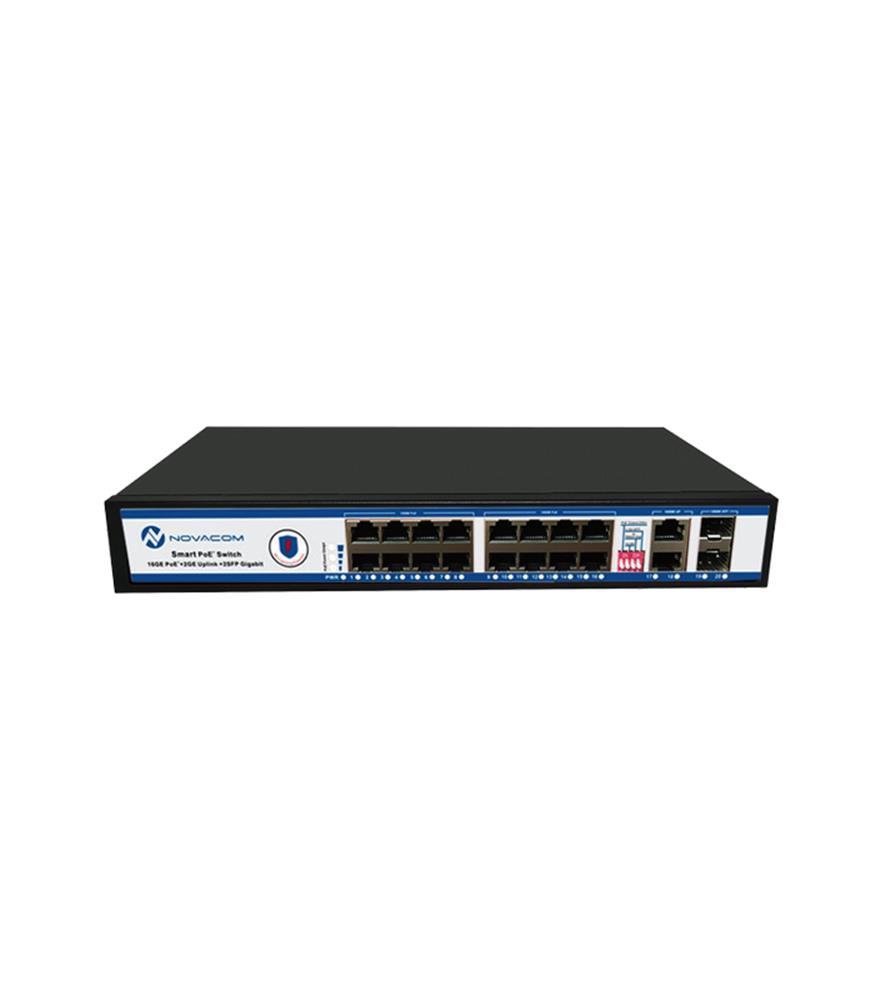 Nova%20NVC-PSEG1622%2016%20Port%20Poe+%2010-100-1000%20Mbps%202%20Port%2010-100-1000Mbps%20Uplink%202%20Port%20SFP%20Switch%20300W