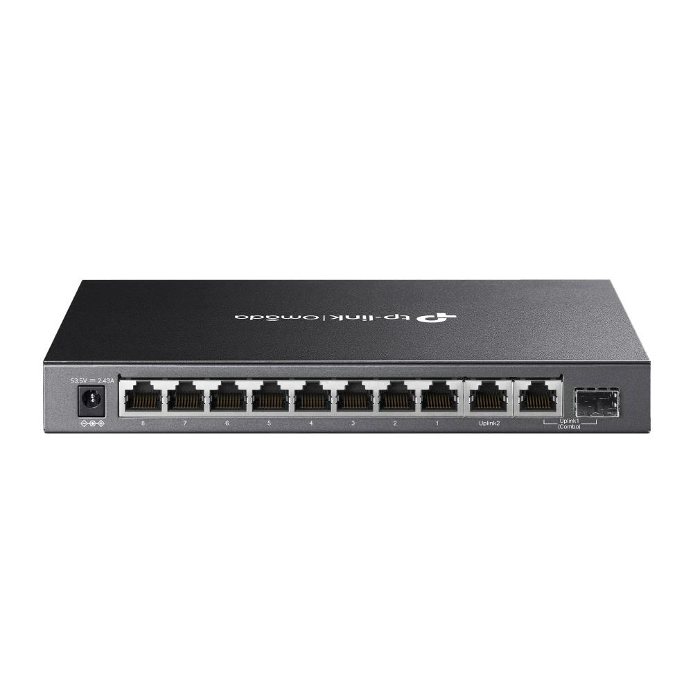 Omada%20Tp-Link%20DS110GMP%208%20Port%2010-100-1000%20Poe+%20Switch%201%20Port%20SFP%20+%201%20Port%20Uplink%20Çelik%20Kasa%20Rack%20Mount