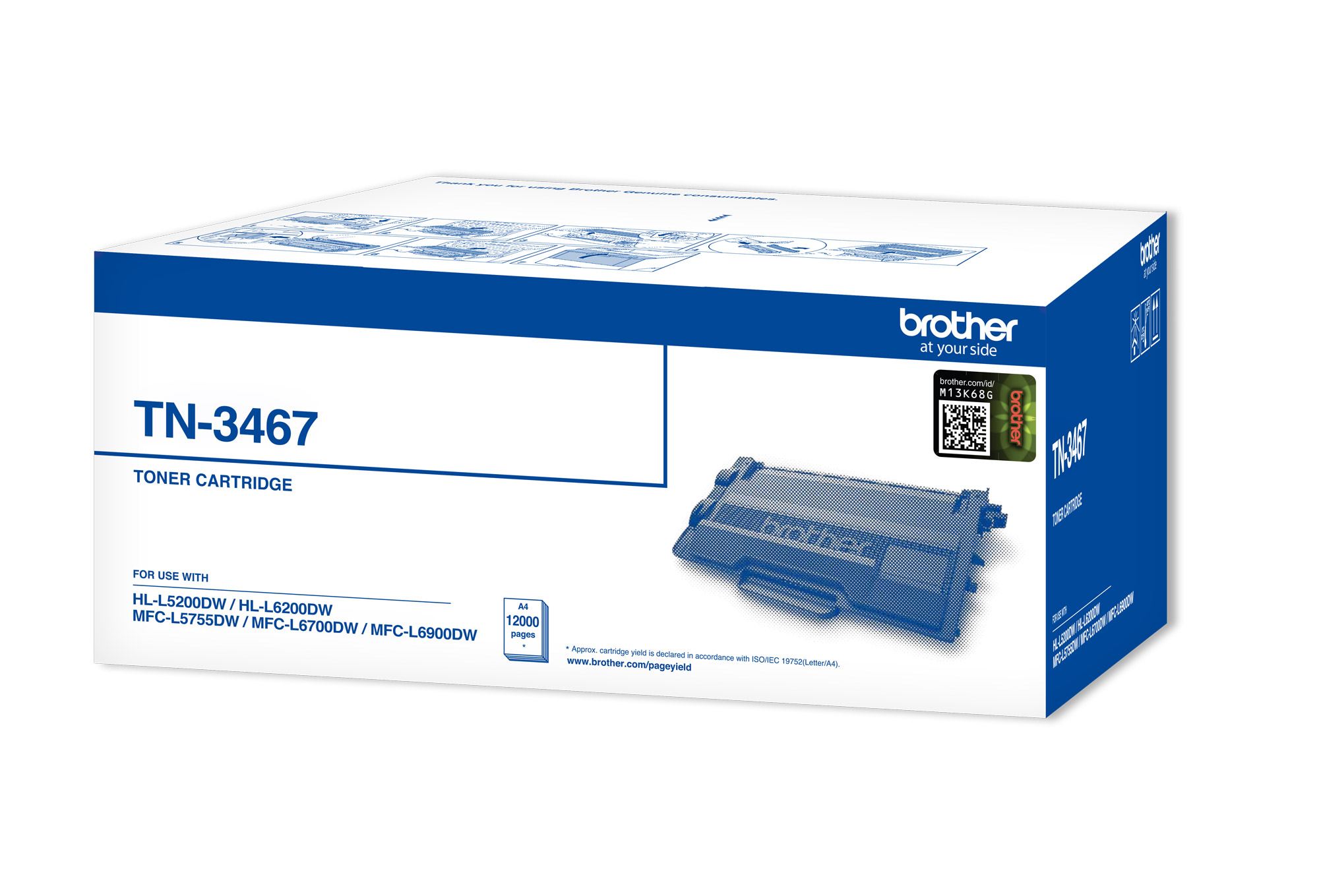 Brother%20TN-3467%2012.000%20Sayfa%20Black%20Siyah%20Toner%20HL-5000-5200-6200-6400%20MFC-5700-5755