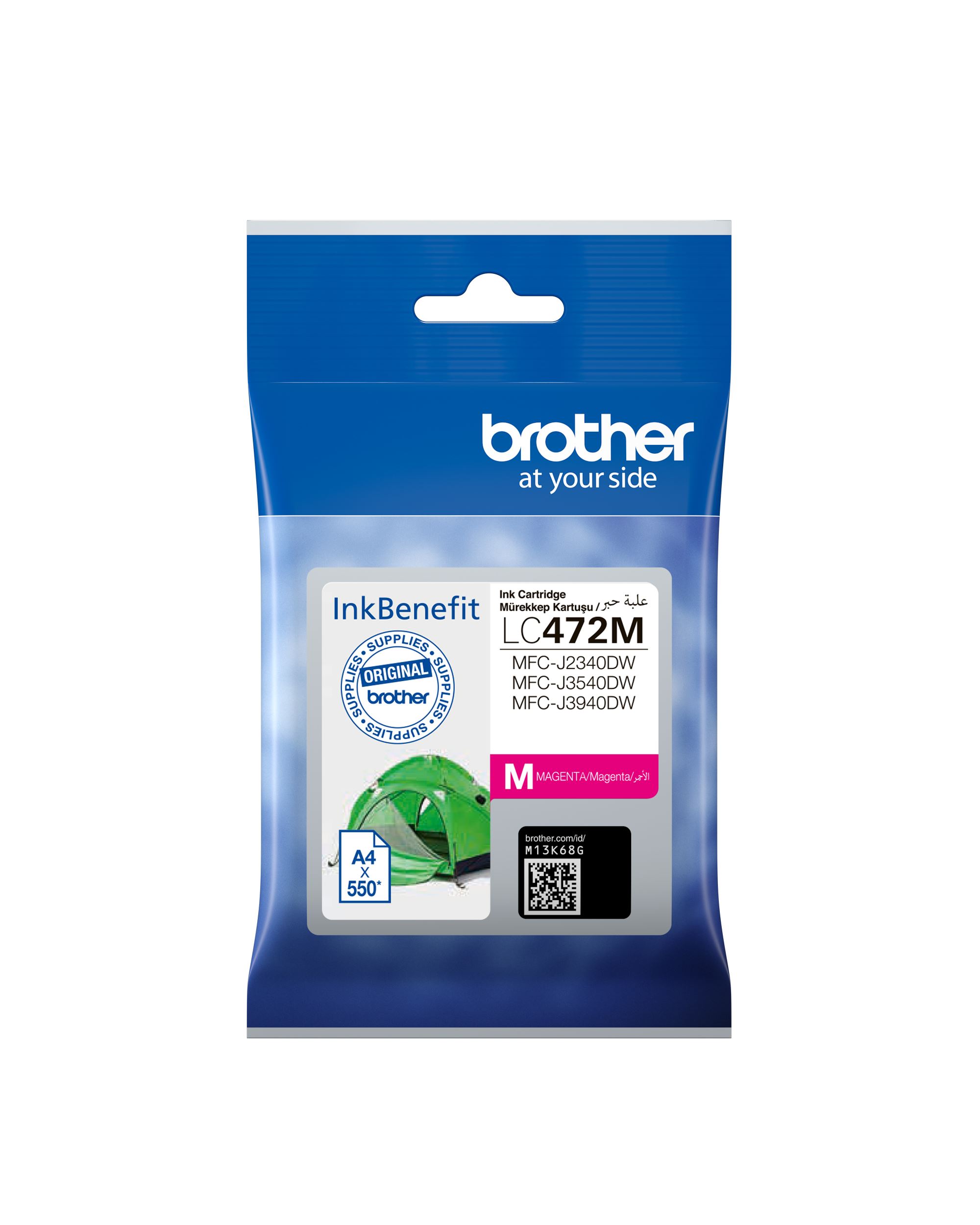 Brother%20LC472M%20Magenta%20Kırmızı%20550%20Sayfa%20Kartuş%20MFC-J2340-J3540-J3940