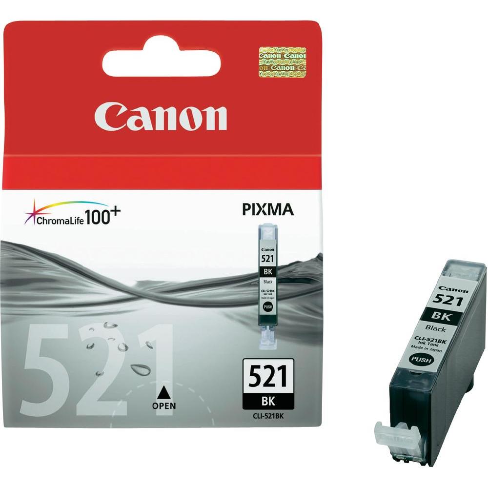 Canon%20CLI-521BK%20Black%20Siyah%20Mürekkep%20Kartuş%20MP260-540-550-560-620-630%20MX860-870