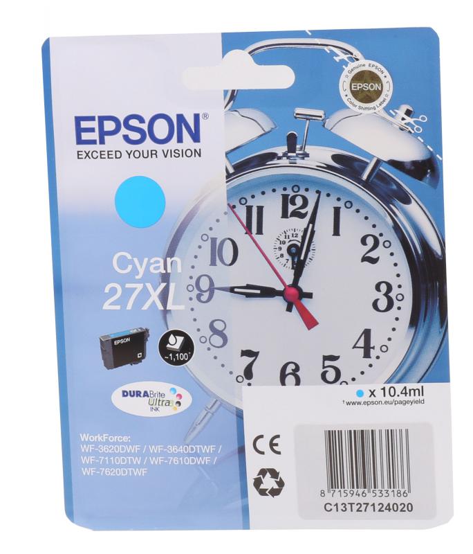 Epson%2027XL%20Cyan%20Mavi%20Mürekkep%20Kartuş%20T27124012