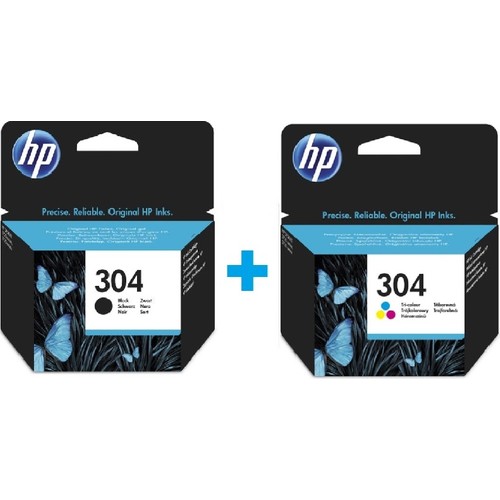 HP%20N9K05AE%20+%20N9K06AE%20304%20%20Siyah%20+%20Renkli%20Kartuş%20Seti