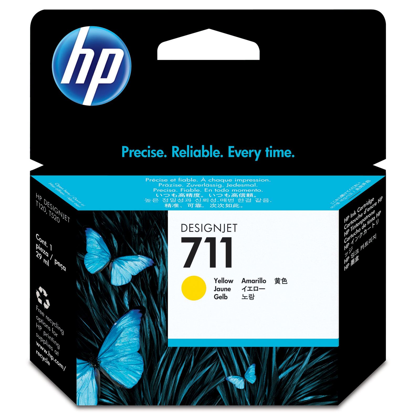 HP%20711%20Yellow%20Sarı%2029ML%20Plotter%20Kartuşu%20CZ132A