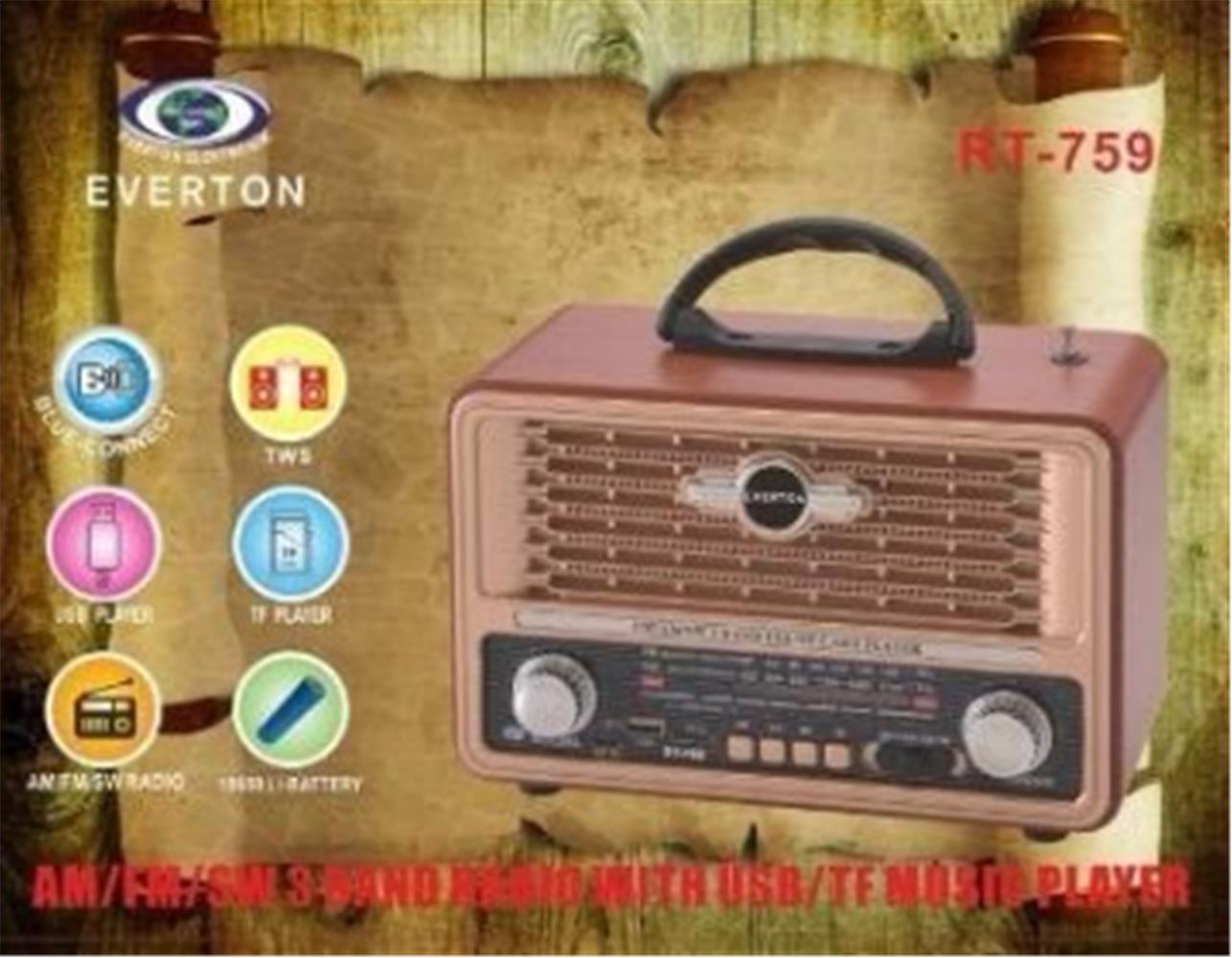 Everton%20Rt-759%20%20Bluetooth%20Fm-Usb-Tf-Aux%20%20Şarjlı%20Nostaljik%20Radyo