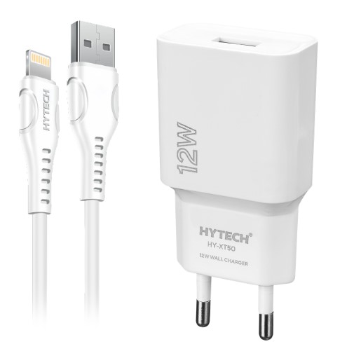 Hytech%20HY-XT50M%2012W%205V%202.4A%20Micro%20USB%20Kablolu%20Beyaz%20Kablo%20+%20Ev%20Şarj%20Adaptör