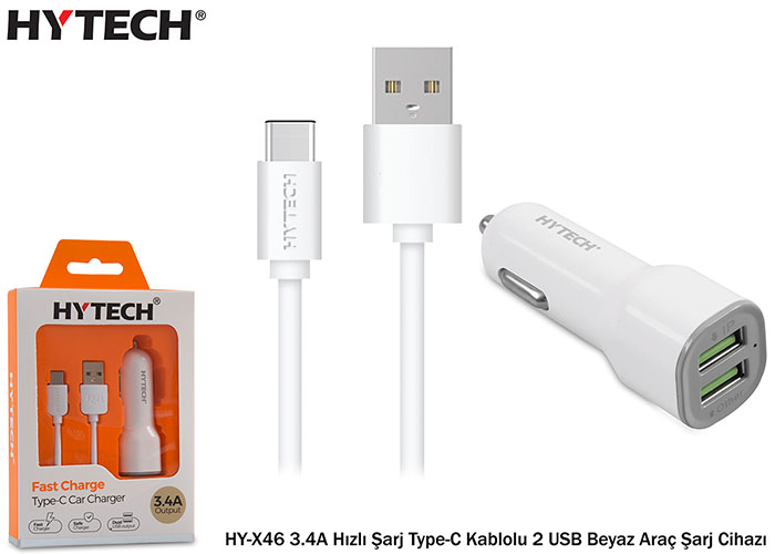 Hytech%20HY-X46%203.4A%20Hızlı%20Şarj%20Type-C%20Kablolu%202%20USB