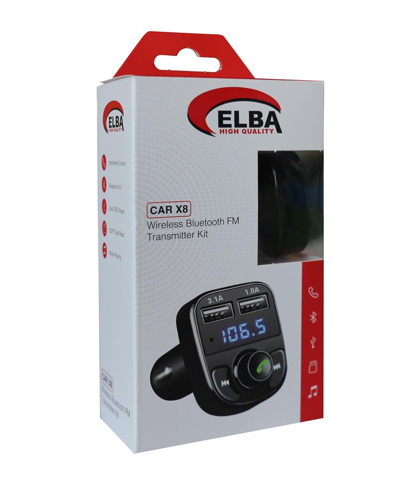 Elba%20Car%20X8%202Usb%20Wireless%20Bluetooth%20Fm%20Transmitter%20Kit