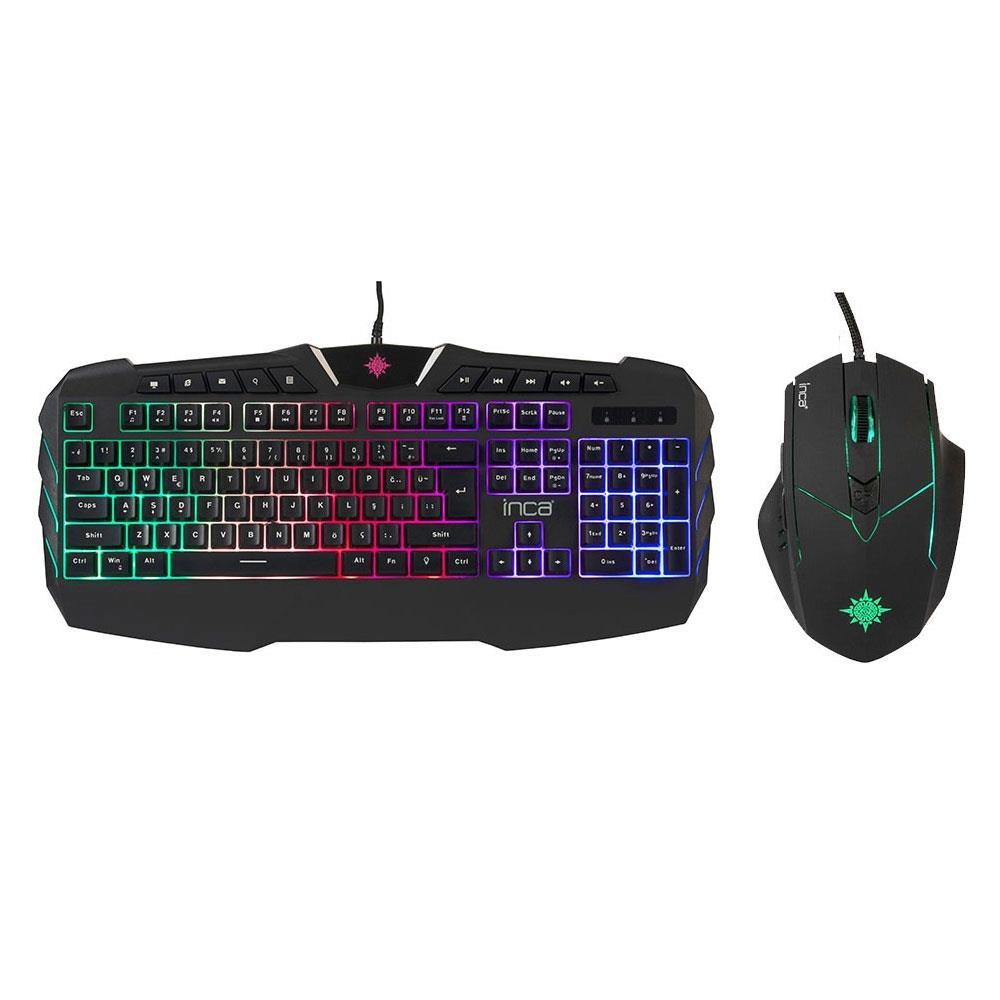 INCA%20IKG-310%20Ruthless%20Rainbow%20Efect%20Gaming%20Klavye%20Mouse%20Set