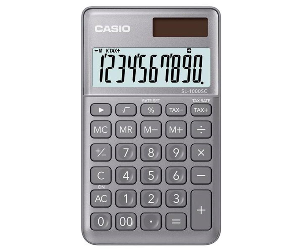 Casio%20SL-1000SC-GY%20Cep%20Tipi%2010%20Hane%20Gri%20Hesap%20Makinesi