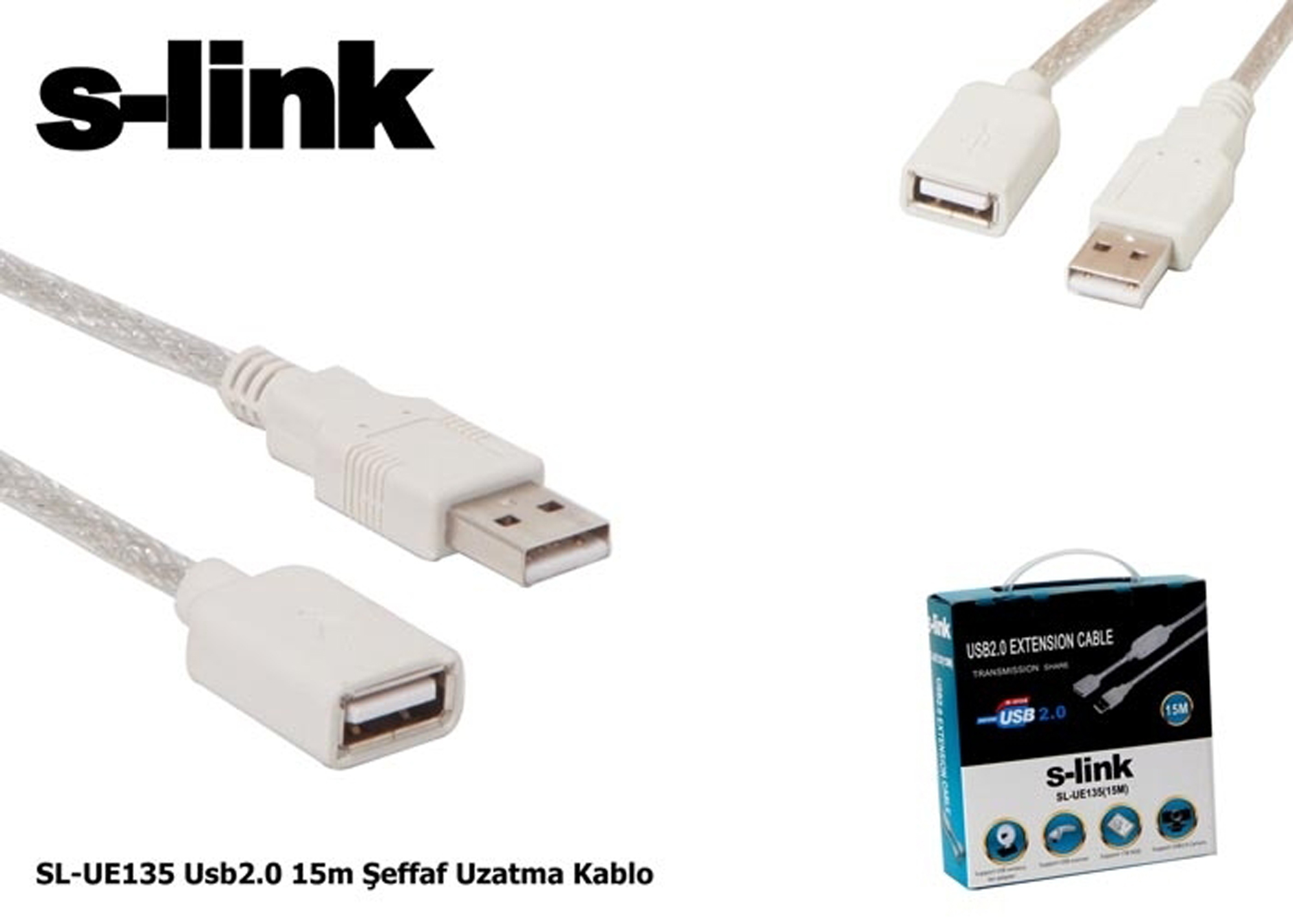 S-link%20SL-UE135%2015mt%202.0%20Usb%20Şeffaf%20Uzatma%20Kablosu