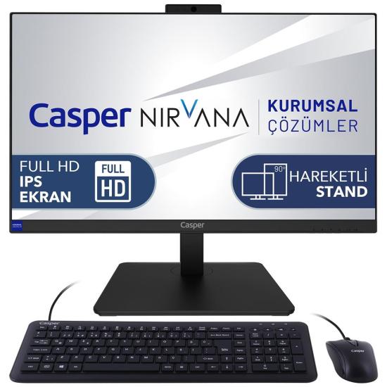 Casper Nirvana One A70.1235-BE00X-V i5 1235U 16GB 500GB M2 SSD Dos 23.8’’ FHD Pivot Wifi AIO