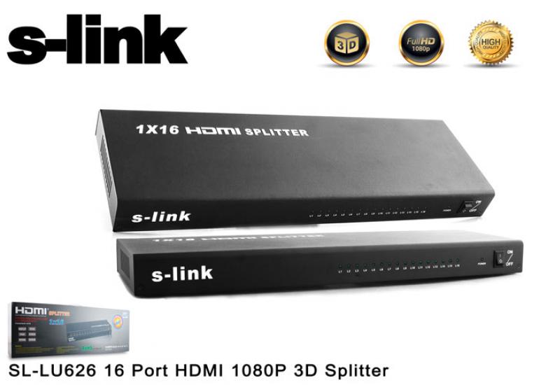 S-link SL-LU613 . 2 Port HDMI Çift Yönlü Switch ve Splitter