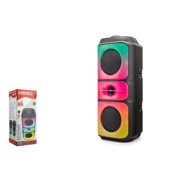 Kımıso QS3629 Bluetooth Speaker RGB (BT, USB, FM, MIC girişi, TWS, düğmeli,)